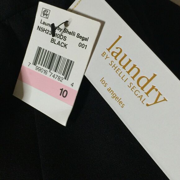 Laundry by Shelli Segal size 10 black skirt NEW!! Fully Lined - Picture 4 of 5